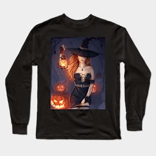 Halloween Witch Long Sleeve T-Shirt